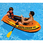 Intex Explorer 200 Set Two Person Inflatable Boat with Oars and Pump