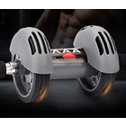 Double Wheels Abdominal Gym Ab Roller Total Body Exerciser with Knee Pad