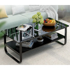 Large High Gloss Elegance Coffee Table with Shelf 