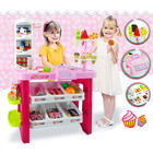 Deluxe Supermarket Dessert Shop Toy Set with Electronic Scanner