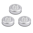 3 x Touch Control Night Light 4 LED Round Lamps 