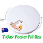 2 x Pill Boxes 7 Day Medication Organizer Tablet Storage Box (2 PK)