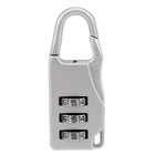 Advanced Combination Lock Bags Suitcase Lockers Luggage Padlock (Silver)