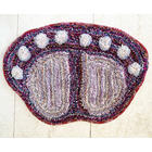 Soft Footprint Bathroom /Bedroom Doormat Rug Mat (Red/Pink Mixed)