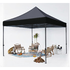 3m x 3m Outdoor Market Gazebo Tent Marquee (Black)