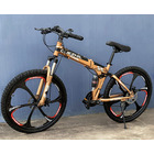 6 Spoke Foldable Mountain Bike (Premium Gold & Black Bicycle)