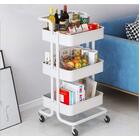 3-Tier Multipurpose Storage Rolling Organizer Rack Shelf Utility Cart Trolley