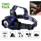 Two Pack 2 x 3W LED High Power Mini Head Lamp Blue Headlight