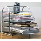 4-Tier Office Document Tray Paper/Magazine Desk Organizer