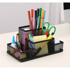 Large Metal Pen Holder Desktop Organizer Office Supplies 