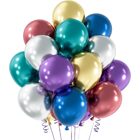 50 PCS Colourful Chrome Metallic Latex Balloons Party Decorations