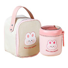 Adorable Kids Insulated Lunch Bag & Stainless Steel Thermos Food Container Set