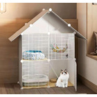 Pet Home Cat Cage Detachable Metal Wire Kennel Playpen Crate House