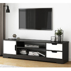 Delta TV Cabinet Entertainment Unit (Black & White)