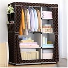 Portable Wardrobe Closet Canvas Clothes Storage 