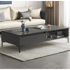 Minimalist Large Coffee Table with Storage 