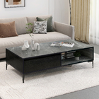 Minimalist Large Coffee Table with Storage