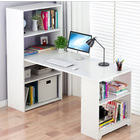 Varossa's Organizer Combination Workstation Computer Desk with 6 Storage Shelves (White)