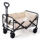 Large Capacity Outdoor Folding Beach Cart Utility Garden Camping Wagon