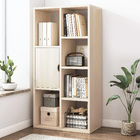 Aura Organizer Bookcase Storage Display Shelf Cabinet Closet (White Oak)