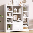 Eden Wardrobe Cupboard Bookshelf with Drawer Furniture (White)