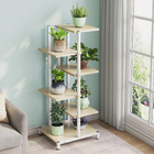 5-Tier Oasis Garden Plants Stand Planter Shelf (White Oak)