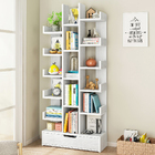 18-Shelf Brilliance Bookshelf Display Cabinet Shelf Bookcase Storage Organizer (White)