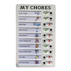 My Chores Chart Reusable Checklist Memo Message Note Board Planner with Slider