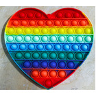 Large 20cm Heart-Shaped Pop It Fun Fidget Toy