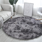 Infinity Round Shag Rug (Charcoal & Grey)