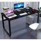 Hercules Wood & Steel Computer Desk (Black)