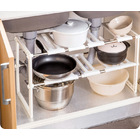 Smart Twin Under Sink Storage Expanding Shelf Organizer