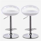 2 x Envy High Gloss Designer Bar Stools (WHITE - Set of 2)