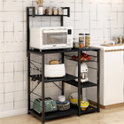 Divine Kitchen Organizer Workbench Storage Shelf (Black)