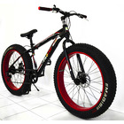 Large Tire Heavy Duty Fat Wheel Mountain Bike (Premium Red & Black Bicycle)