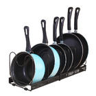 Expandable Pan Rack Pot Lid Holder Kitchen Cookware Storage Organizer