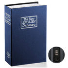 Dictionary Book Safe Security Box with Combination Lock (Navy)