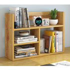 Melody Desk Hutch Storage Shelf Unit Organizer (Oak)