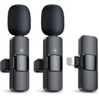 Professional 2-Piece Set Wireless Lavalier Microphones for Smartphones